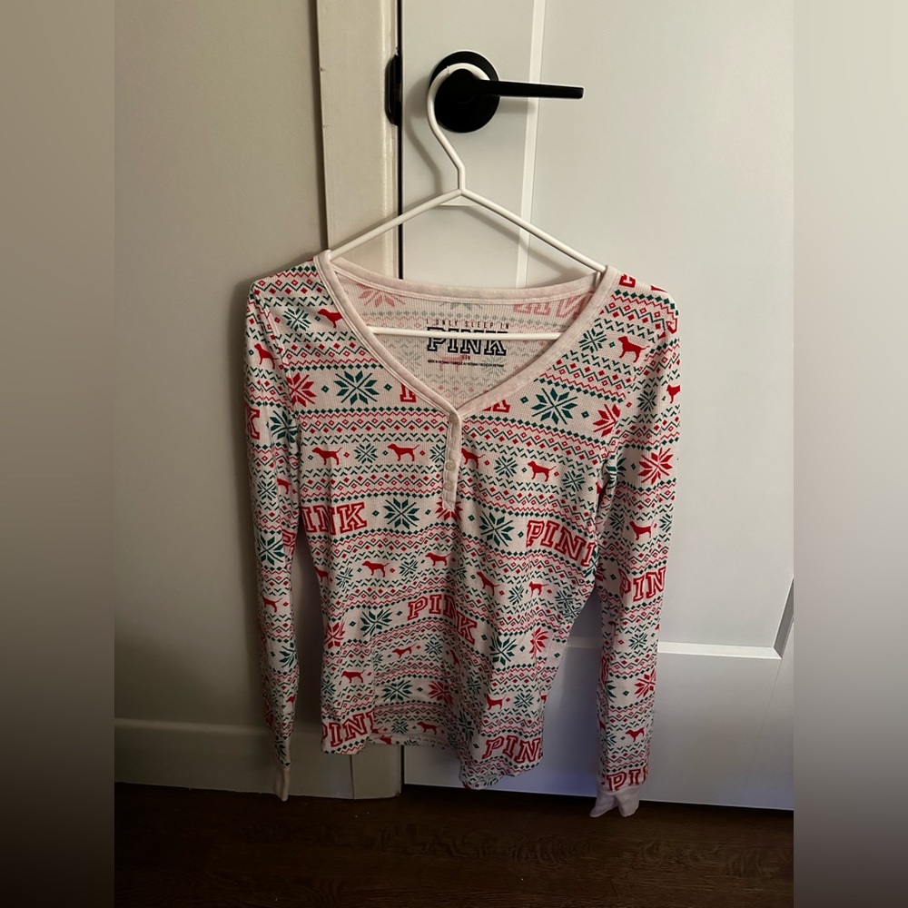 PINK Victoria's Secret Christmas Pyjama Set